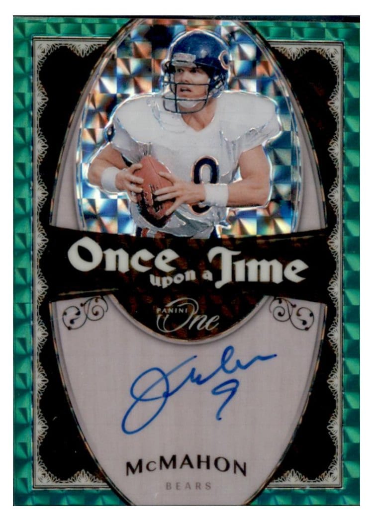 2023 Panini One Once Upon a Time Signatures Jim McMahon Green Once Upon a Time Signature #331