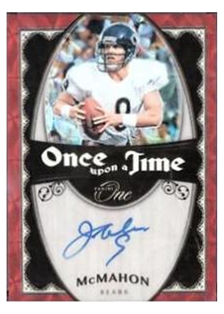 2023 Panini One Once Upon a Time Signatures Jim McMahon Red Once Upon a Time Signature #331