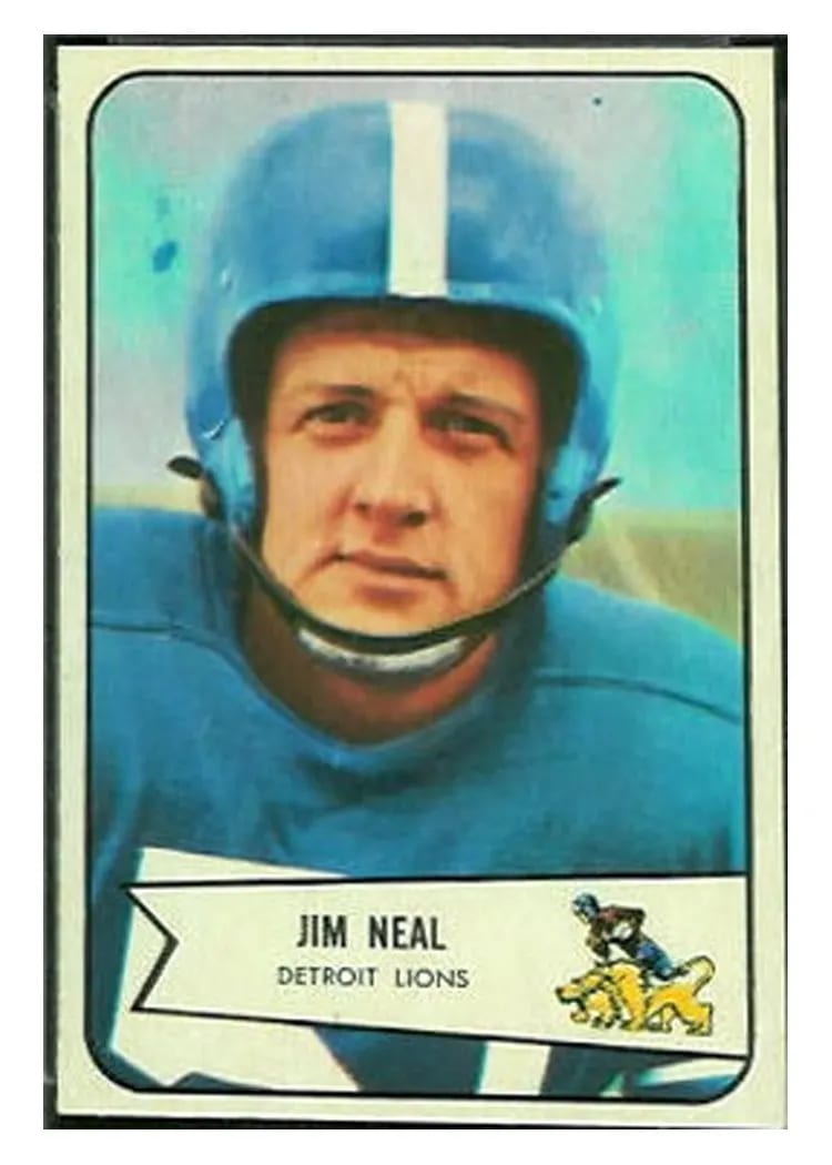 1954 Bowman Jim Neal #75 card