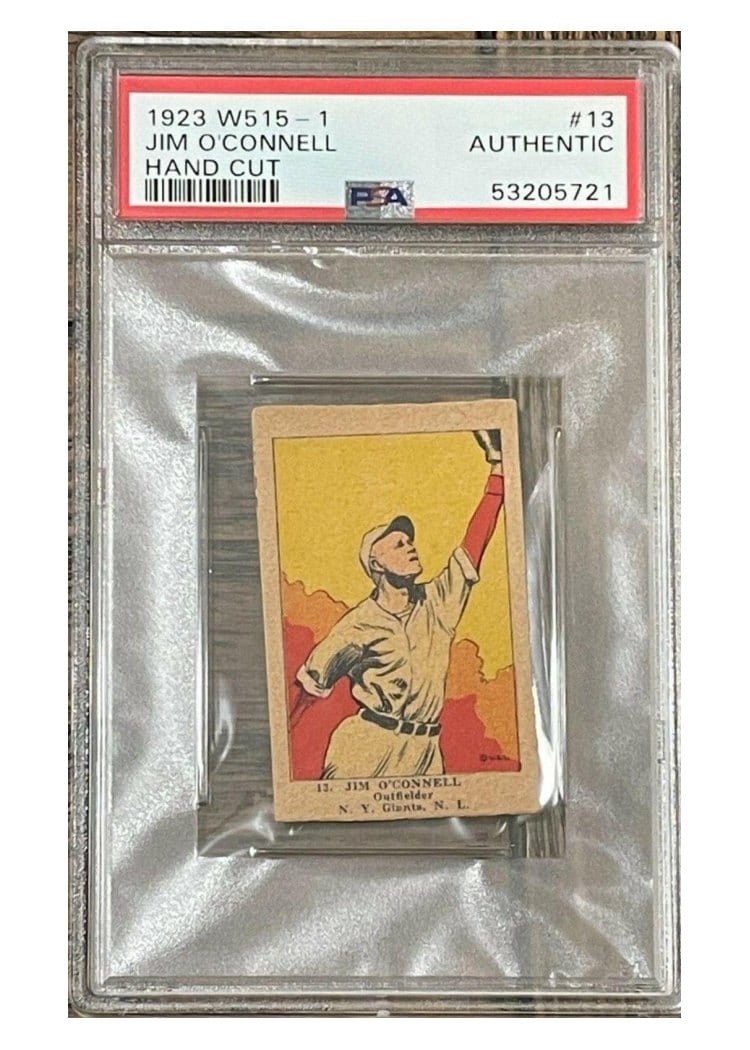 1923 W515 1 Jim O'Connell Hand Cut #13 card