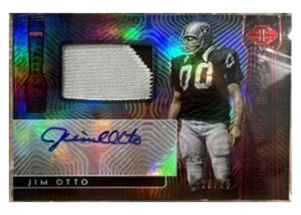 2022 Panini Illusions Immortalized Jersey Autographs Jim Otto #IJA-JO card