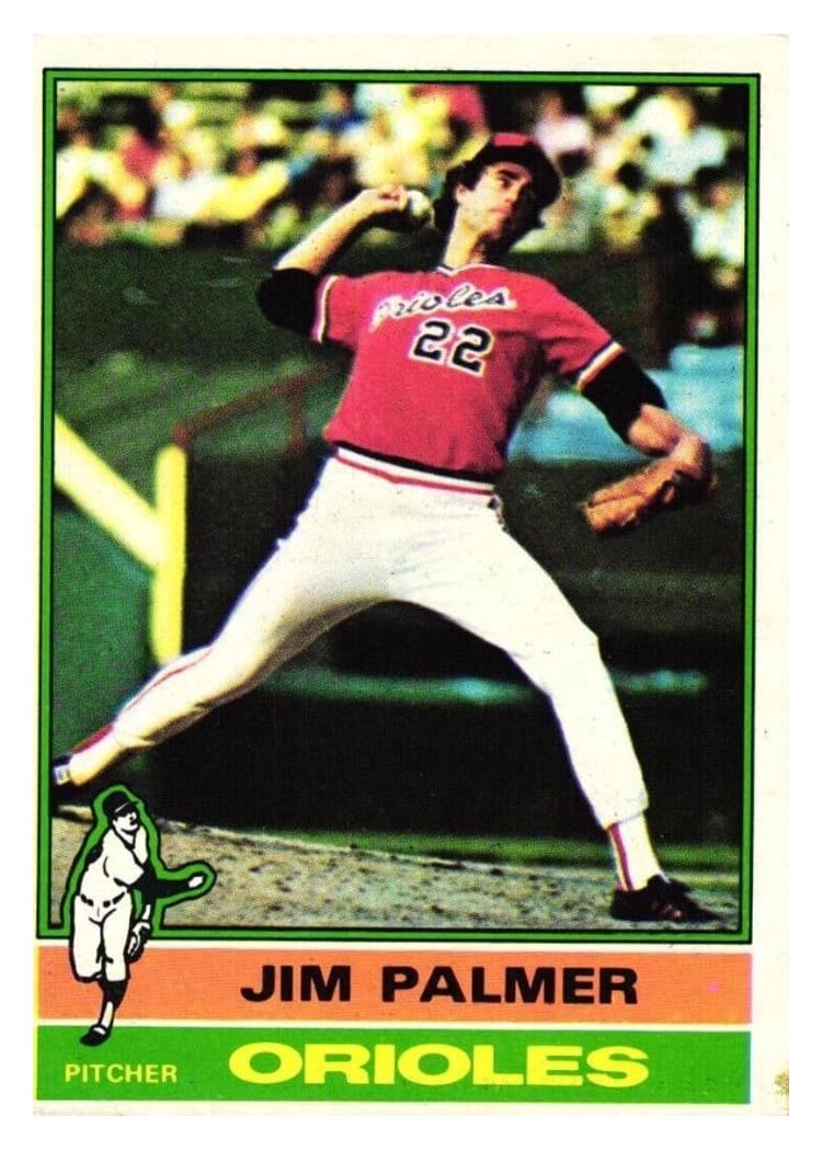 1976 Topps Jim Palmer #450 card