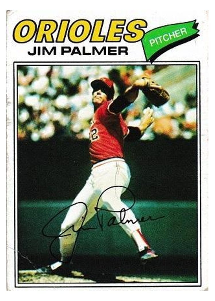 1977 Topps Jim Palmer #600 card