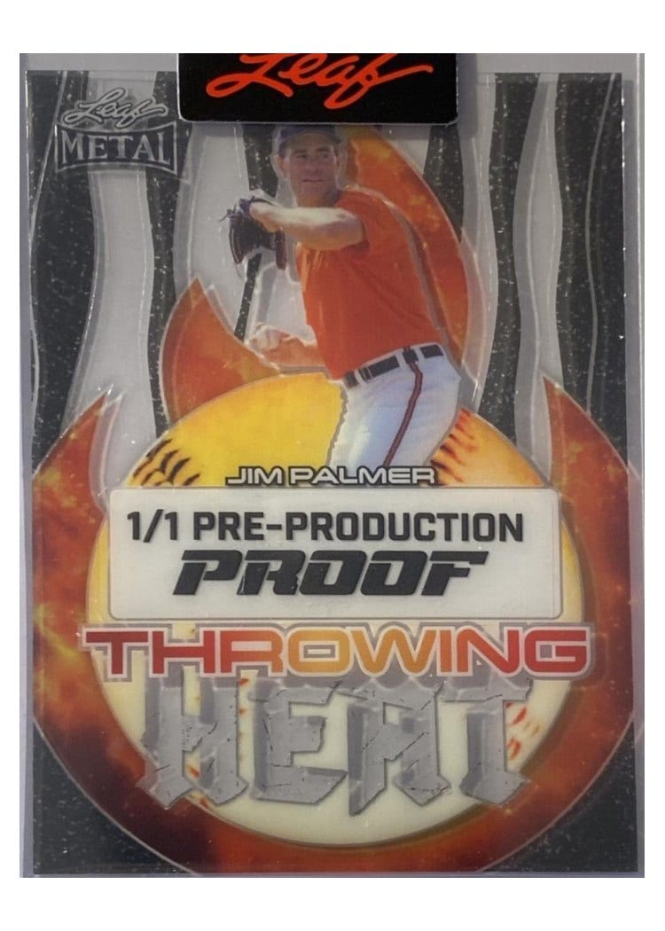 2024 Leaf Metal Throwing Heat Jim Palmer #TH-JP1 card