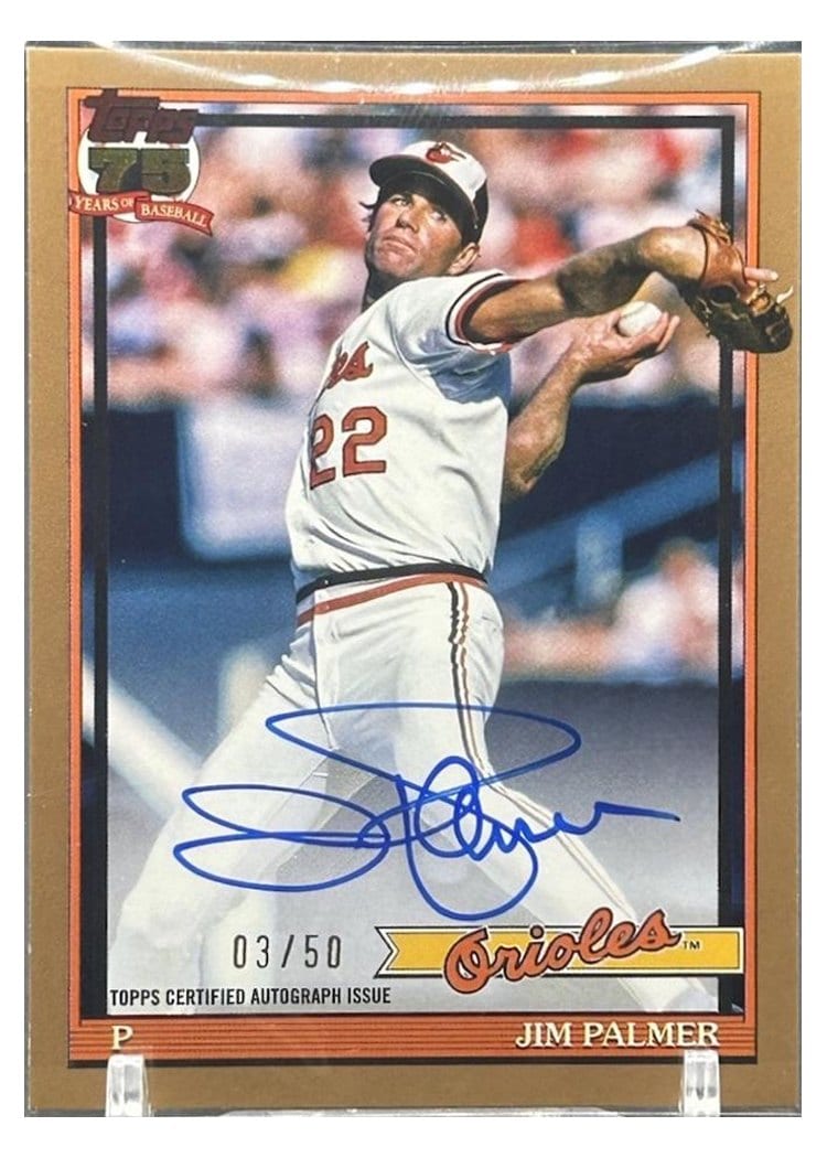 2026 Topps 1991 Topps Autographs Jim Palmer #91A-JPA card