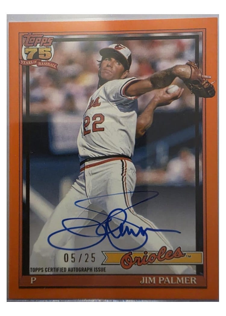 2026 Topps 1991 Topps Autographs Jim Palmer #91A-JPA card