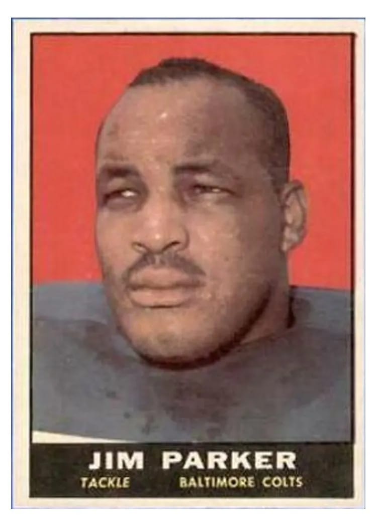 1961 Topps Jim Parker #6 card