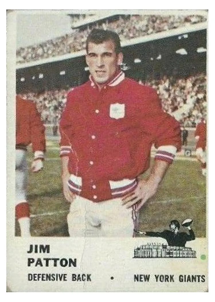 1961 Fleer Jim Patton #72 card