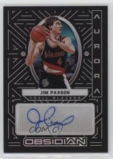 2021-22 Panini Obsidian Aurora Autographs Jim Paxson #AUR-JIM card
