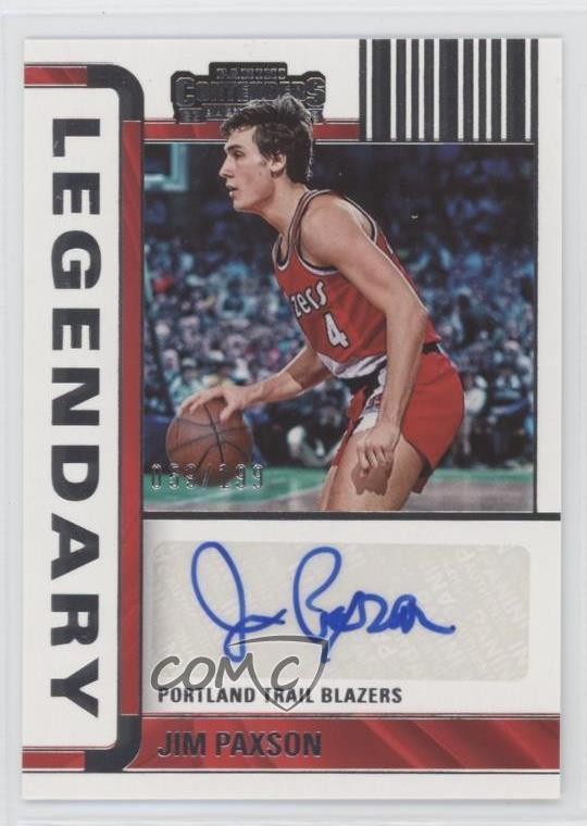 2022-23 Panini Contenders Legendary Contenders Autographs Jim Paxson #LC-JPX card