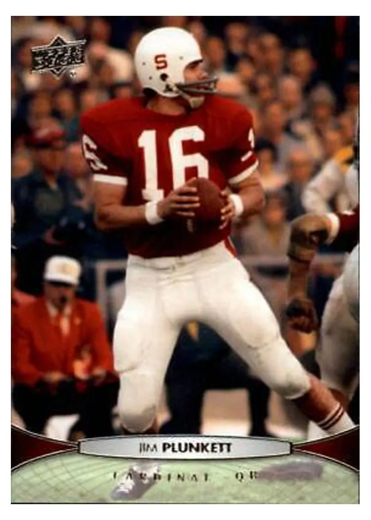 2012 Upper Deck Jim Plunkett #28 card