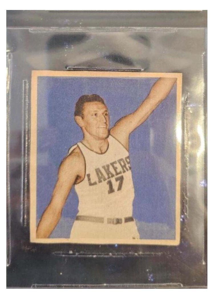 1948 Bowman Jim Pollard No Red Ink on Front #66 card