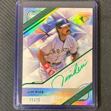 2025 Topps Diamond Icons White PolychromatINK Autographs Jim Rice #WPA-JR card