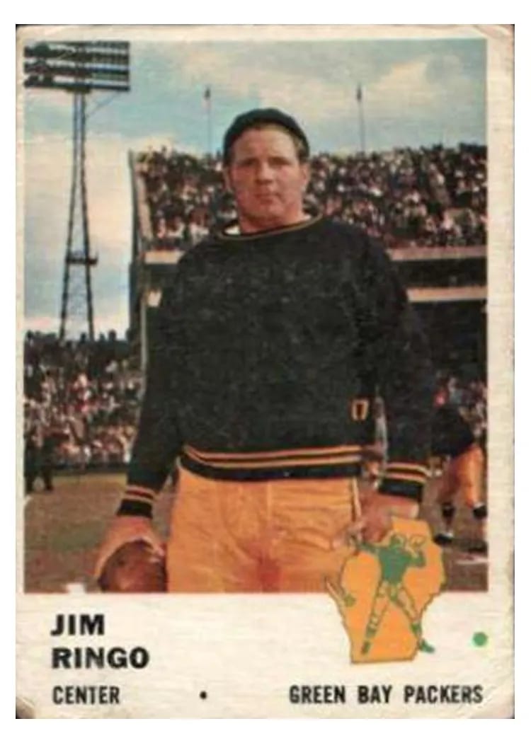 1961 Fleer Jim Ringo #96 card