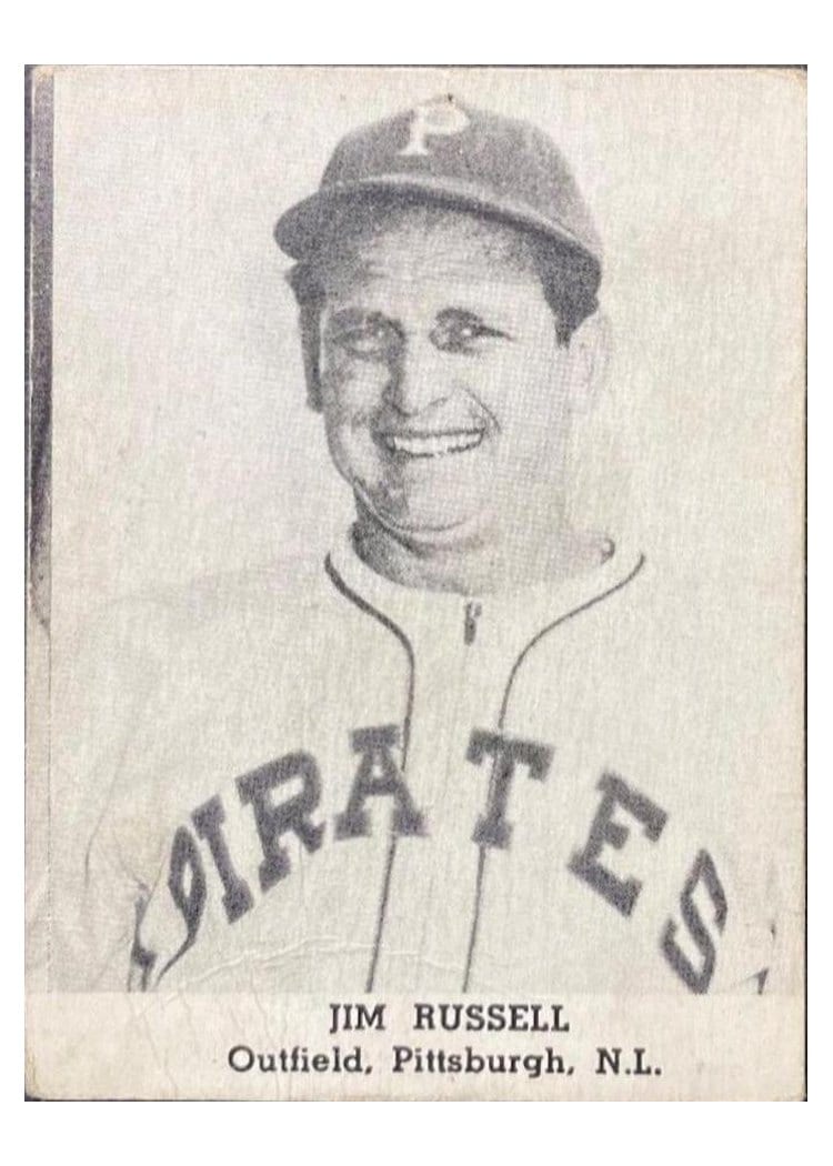 1947 Tip Top Bread Jim Russell card