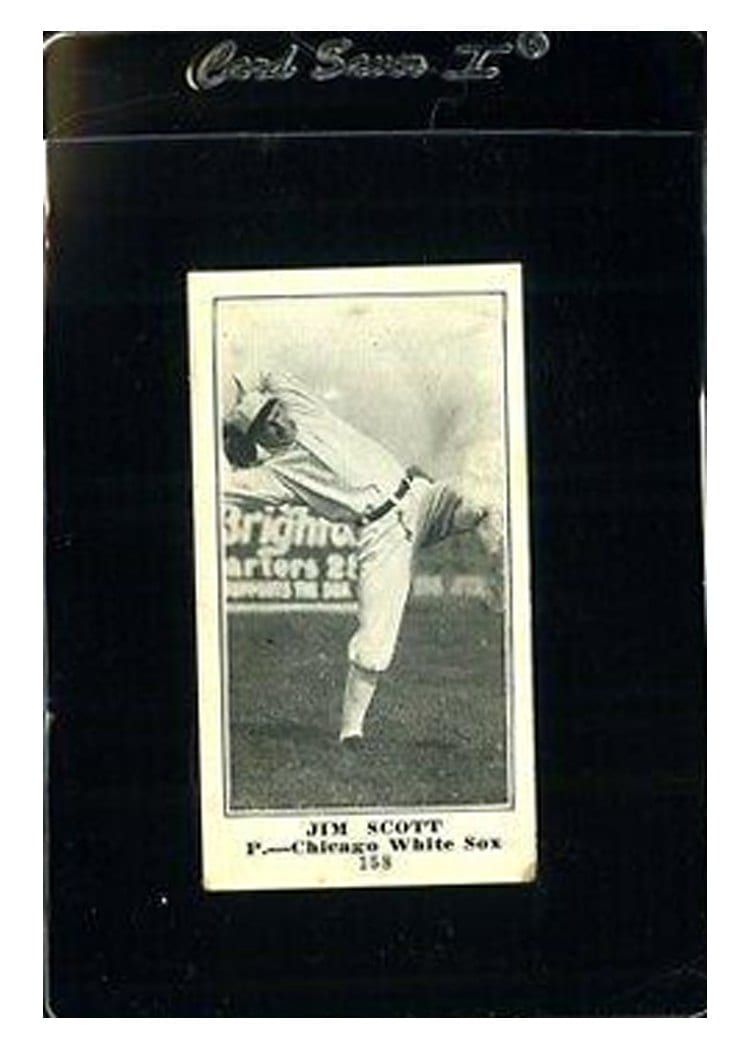 1916 M101 4 Sporting News Jim Scott #158 card