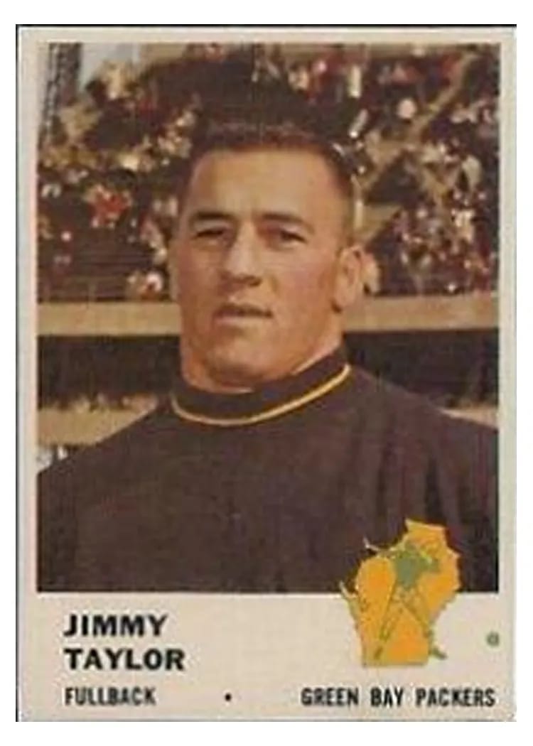 1961 Fleer Jim Taylor #89 card
