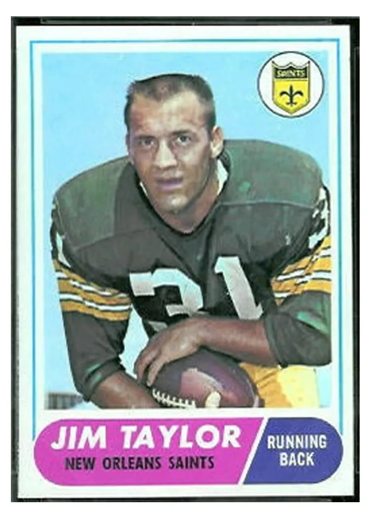 1968 Topps Jim Taylor #160 card