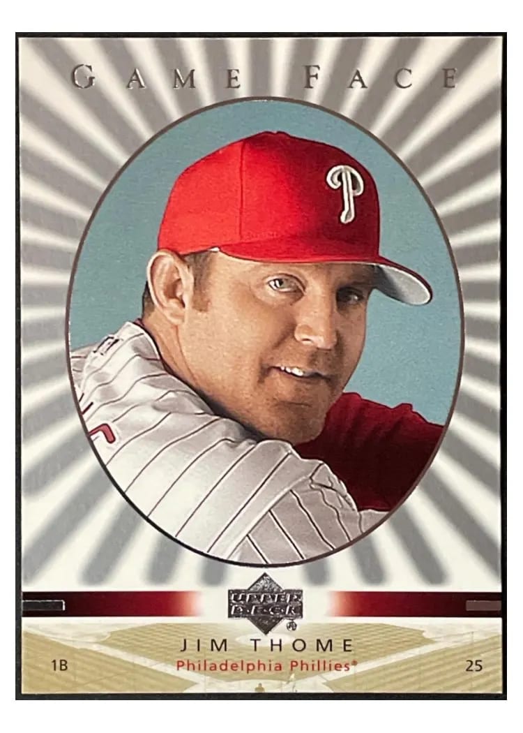 2003 Upper Deck Game Face Jim Thome #86 card
