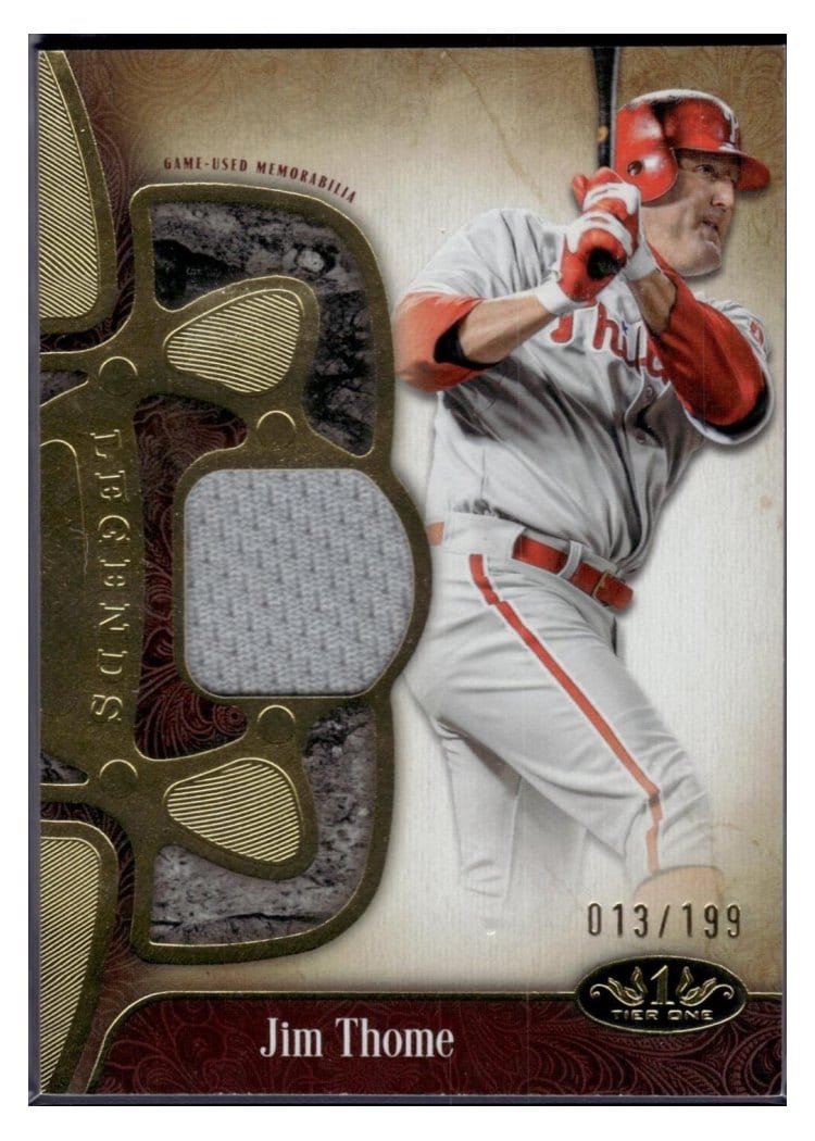 2026 Topps Tier One Tier One Legend Relics Jim Thome #T1LR-JT card