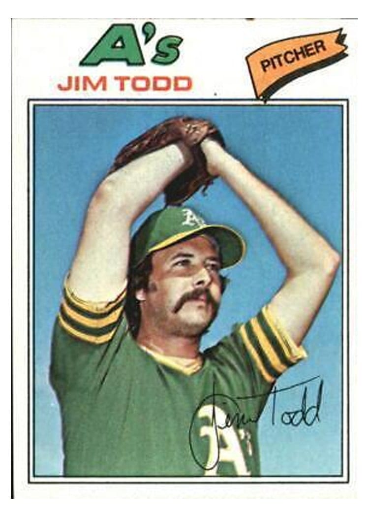 1977 Topps Jim Todd #31 card