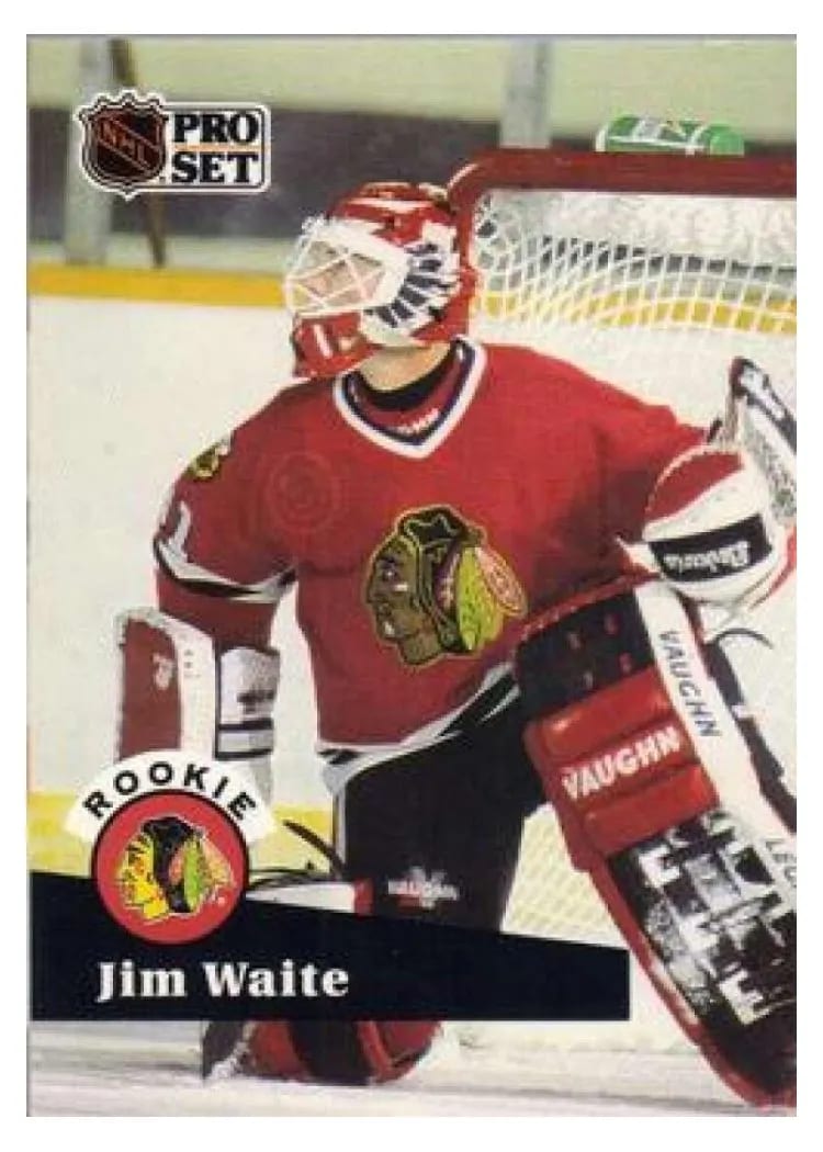 1991 Pro Set Jim Waite #530 card
