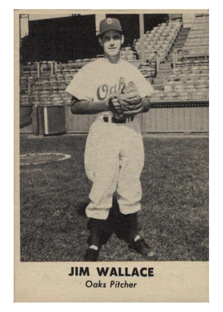 1949 Remar Bread Oakland Oaks Jim Wallace card
