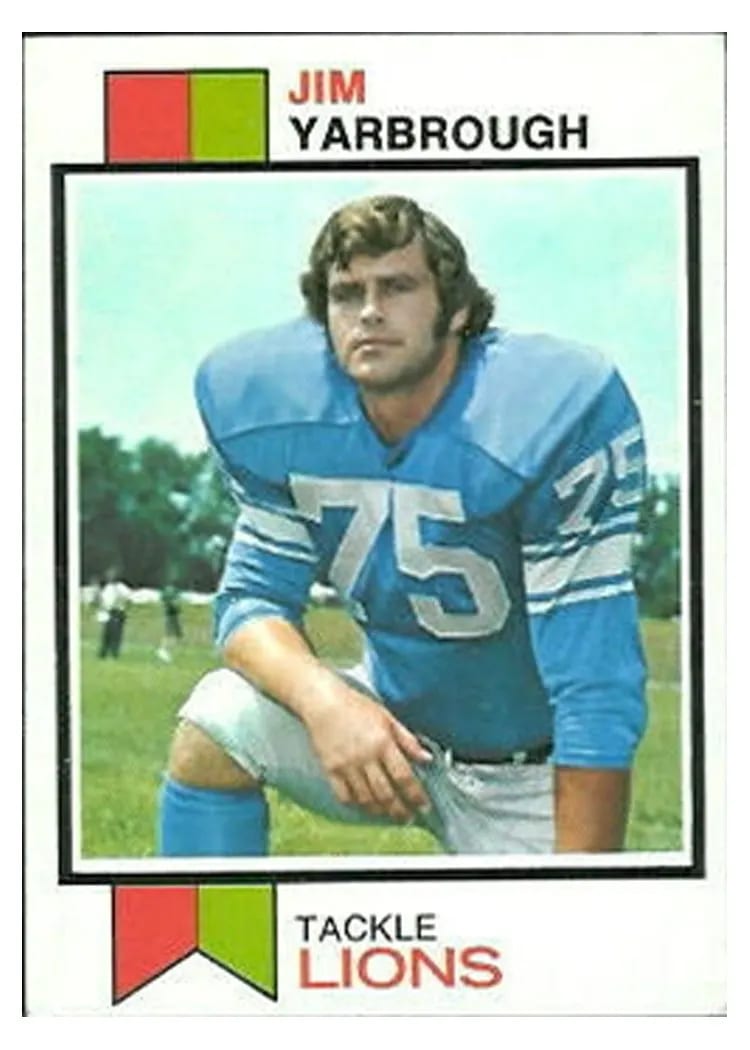 1973 Topps Jim Yarbrough #423 card