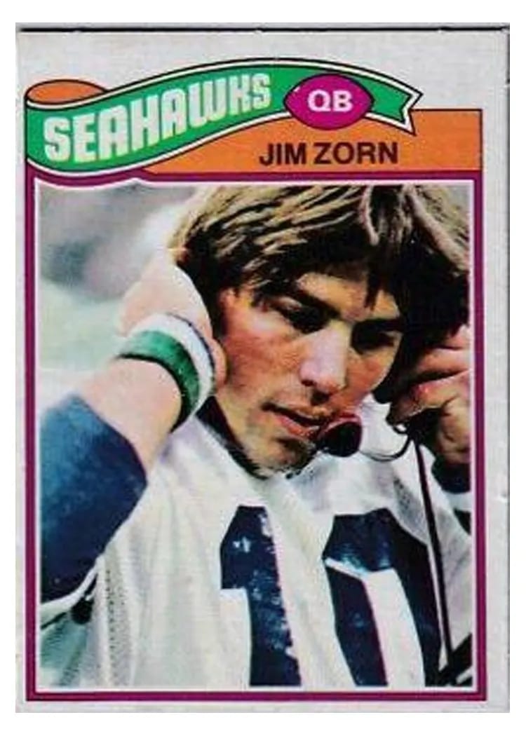 1977 Topps Mexican Jim Zorn #65 card