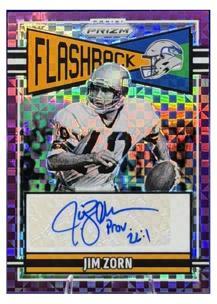 2025 Panini Prizm Flashback Autograph Jim Zorn #FLA-JZN card