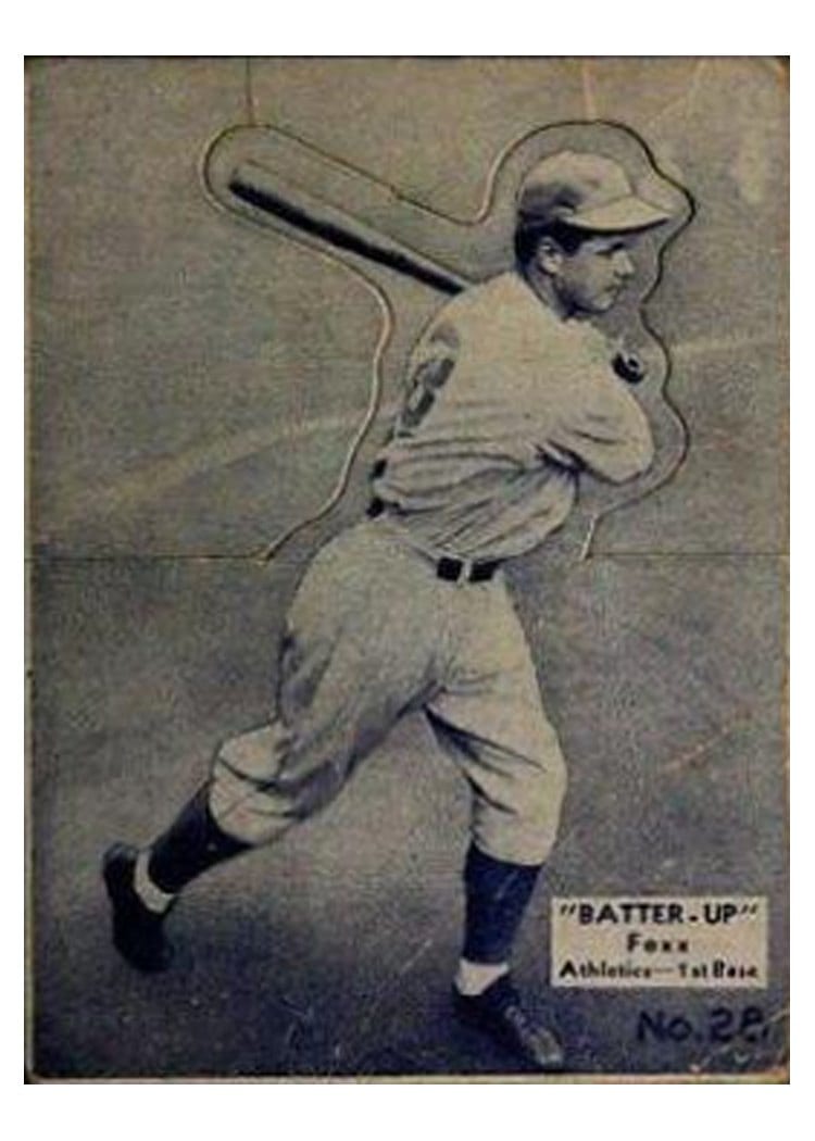 1934 Batter Up Jimmie Foxx #28 card