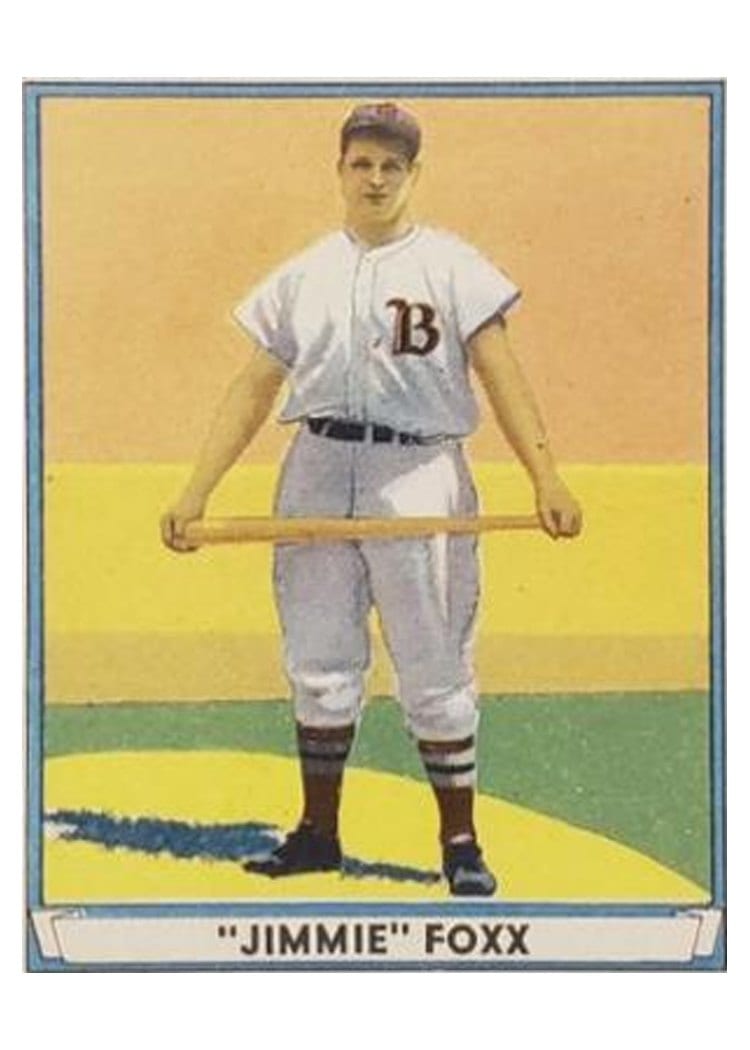1941 Play Ball Jimmie Foxx #13 card