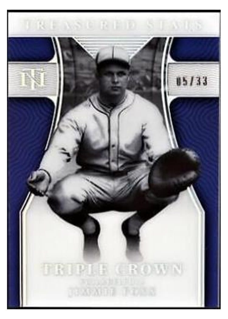 2022 Panini National Treasures Treasured Stats Jimmie Foxx #TS-5