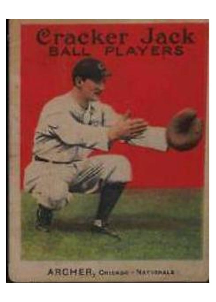 1914 Cracker Jack Jimmy Archer #64 card