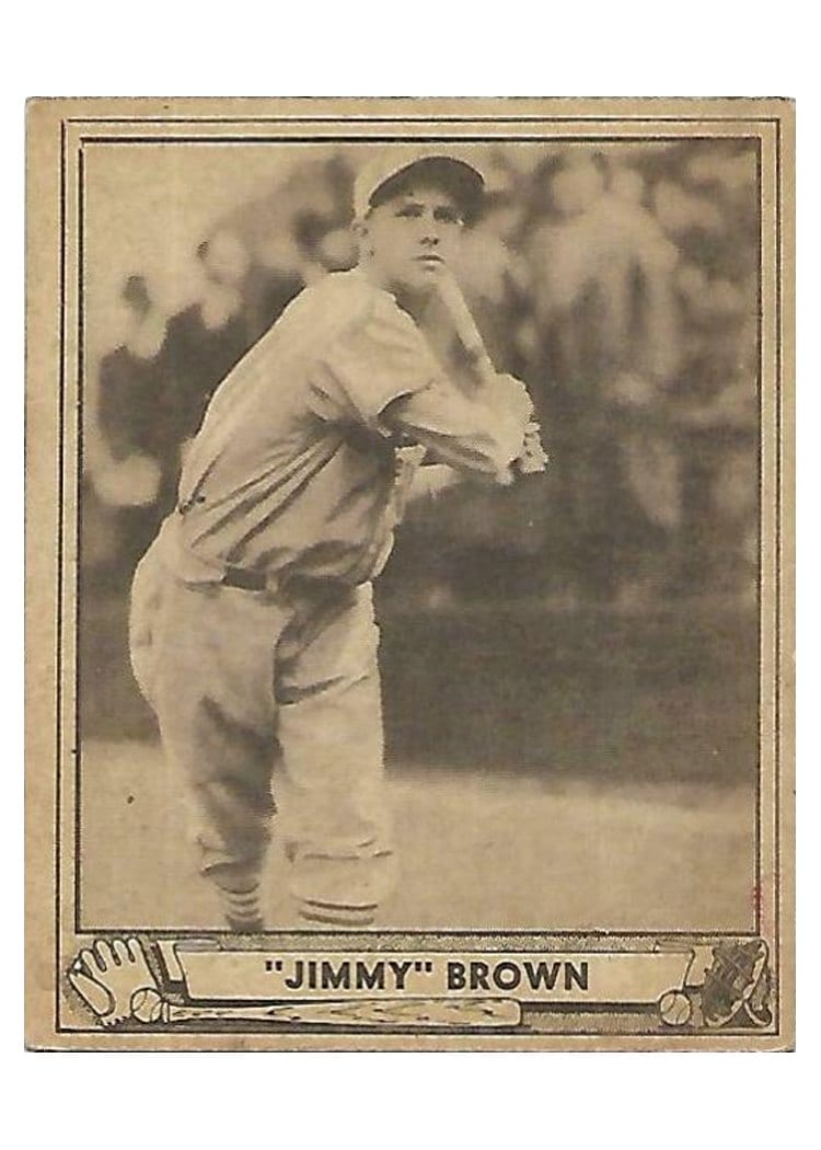 1940 Play Ball Jimmy Brown #112 card