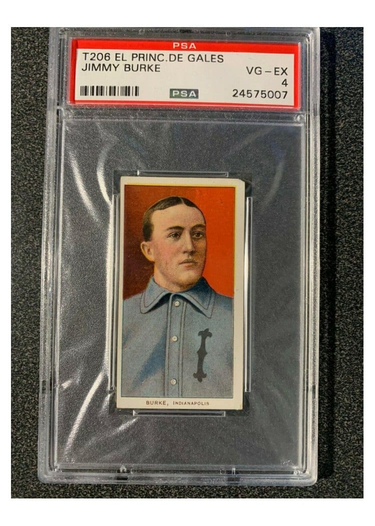 1909 T206 El Principe De Gales Jimmy Burke card