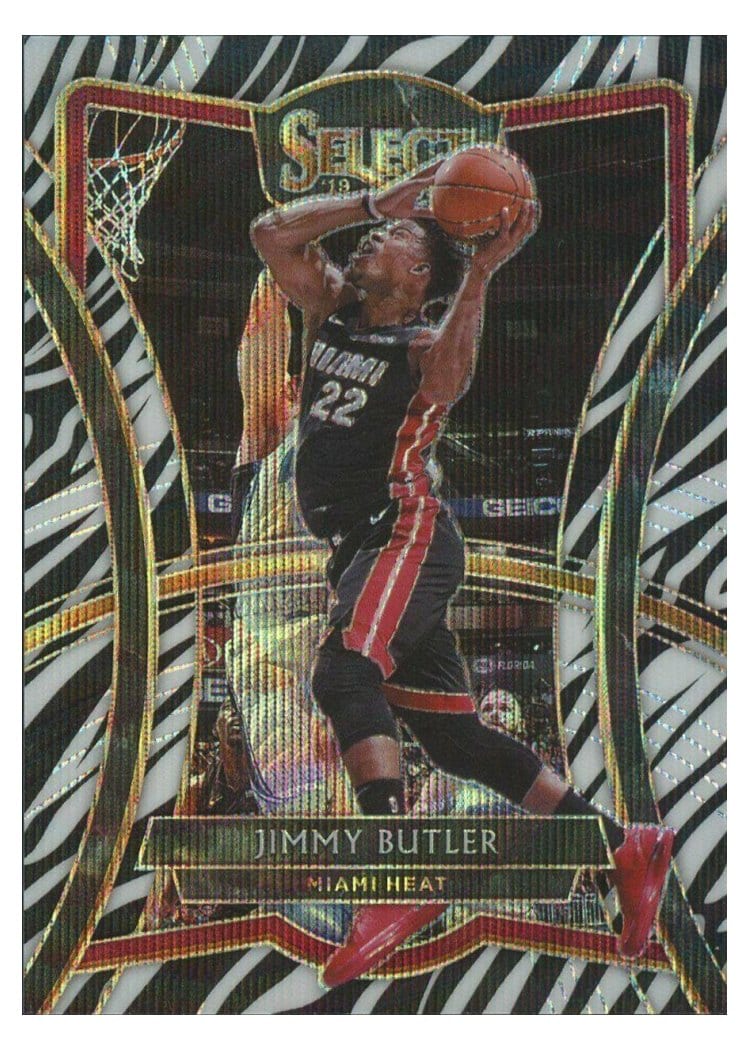 2019-20 Panini Select Base Set Jimmy Butler Zebra Prizm #200 card