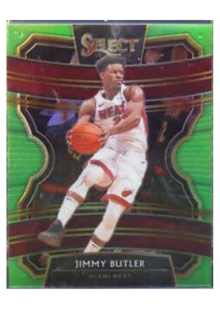 2019-20 Panini Select Base Set Jimmy Butler Neon Green Prizm #64 card