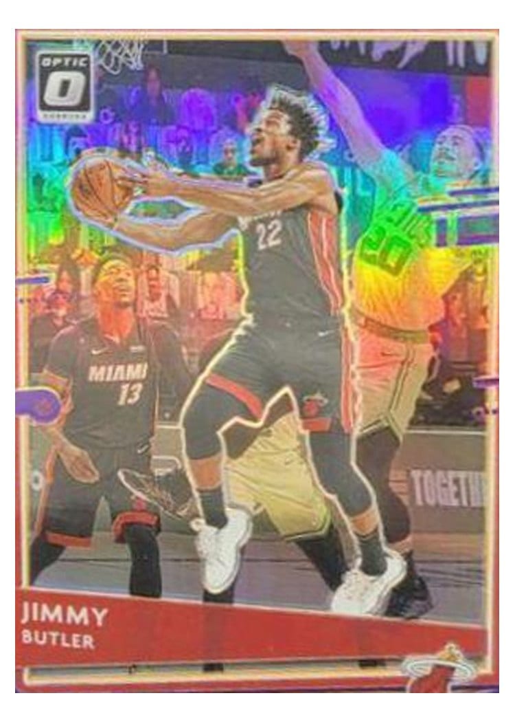 2020-21 Donruss Optic Base Set Jimmy Butler Purple #33 card