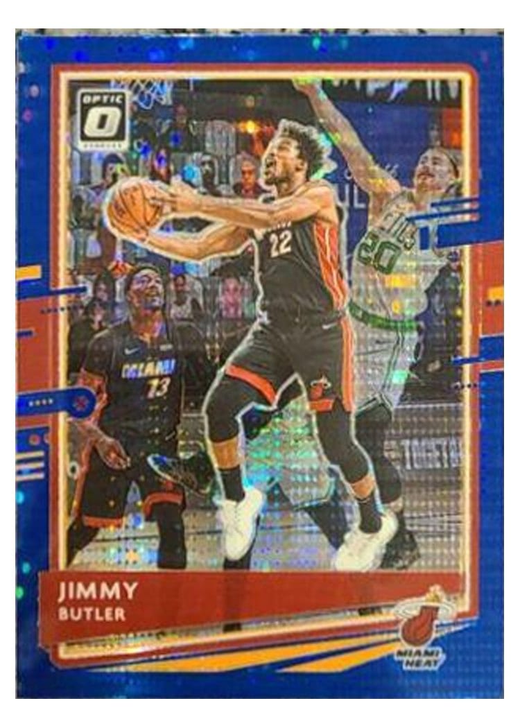 2020-21 Donruss Optic Base Set Jimmy Butler Blue Pulsar #33 card