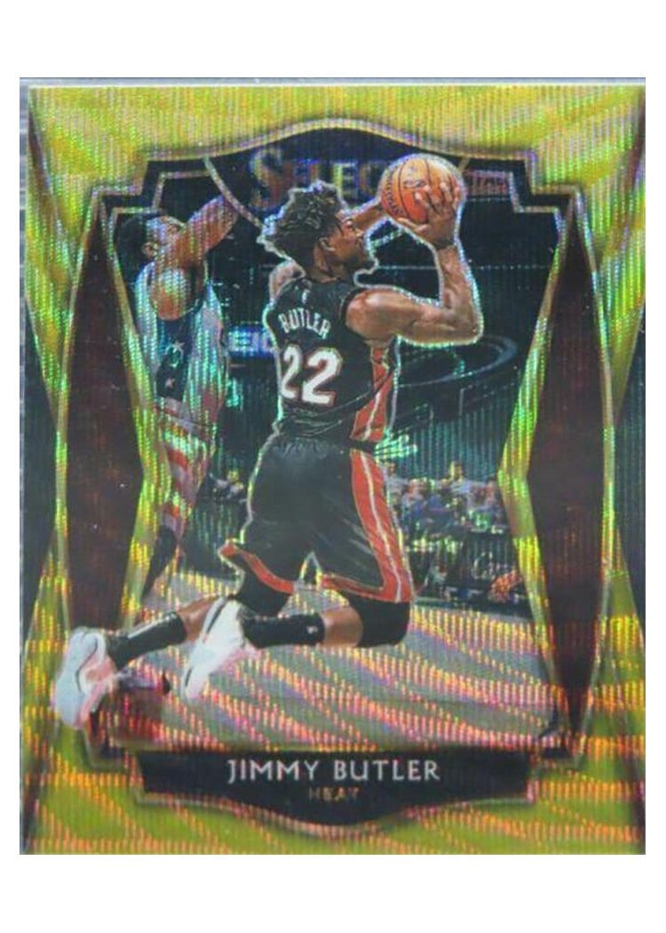 2020-21 Panini Select Base Set Jimmy Butler Gold Wave #115 card