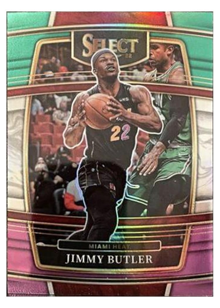2021-22 Panini Select Base Set Jimmy Butler Tri Color Prizm #97 card