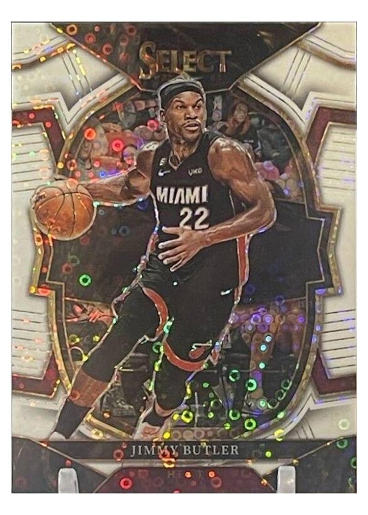 2022-23 Panini Select Base Set Jimmy Butler White Disco Prizm #8 card