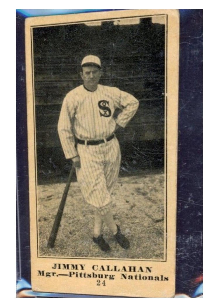 1916 M101 5 Sporting News Jimmy Callahan #24 card