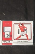 2023 Panini National Treasures Biography Materials Jimmy Crooks #40 card