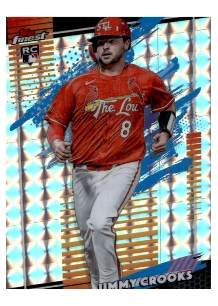 2026 Topps Finest Jimmy Crooks Geometric Refractor #184 card