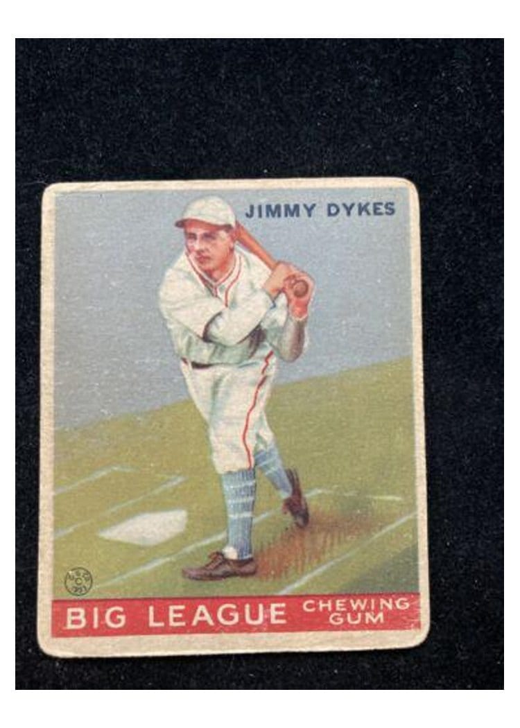 1933 Goudey Jimmy Dykes #6 card