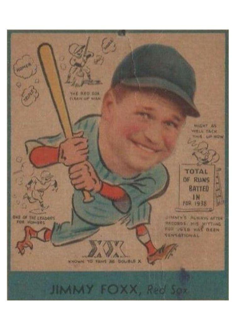 1938 Goudey Jimmy Foxx #273 card
