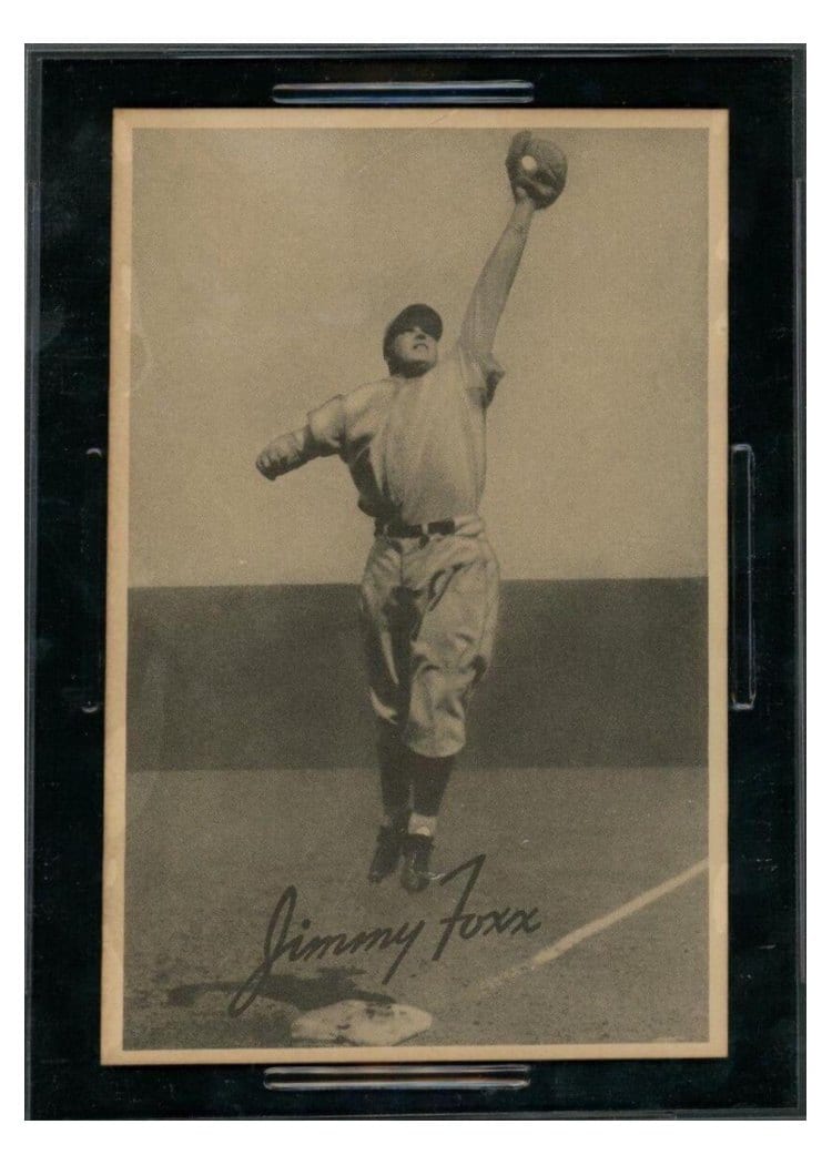 1939 Goudey Premiums R303 B Jimmy Foxx card