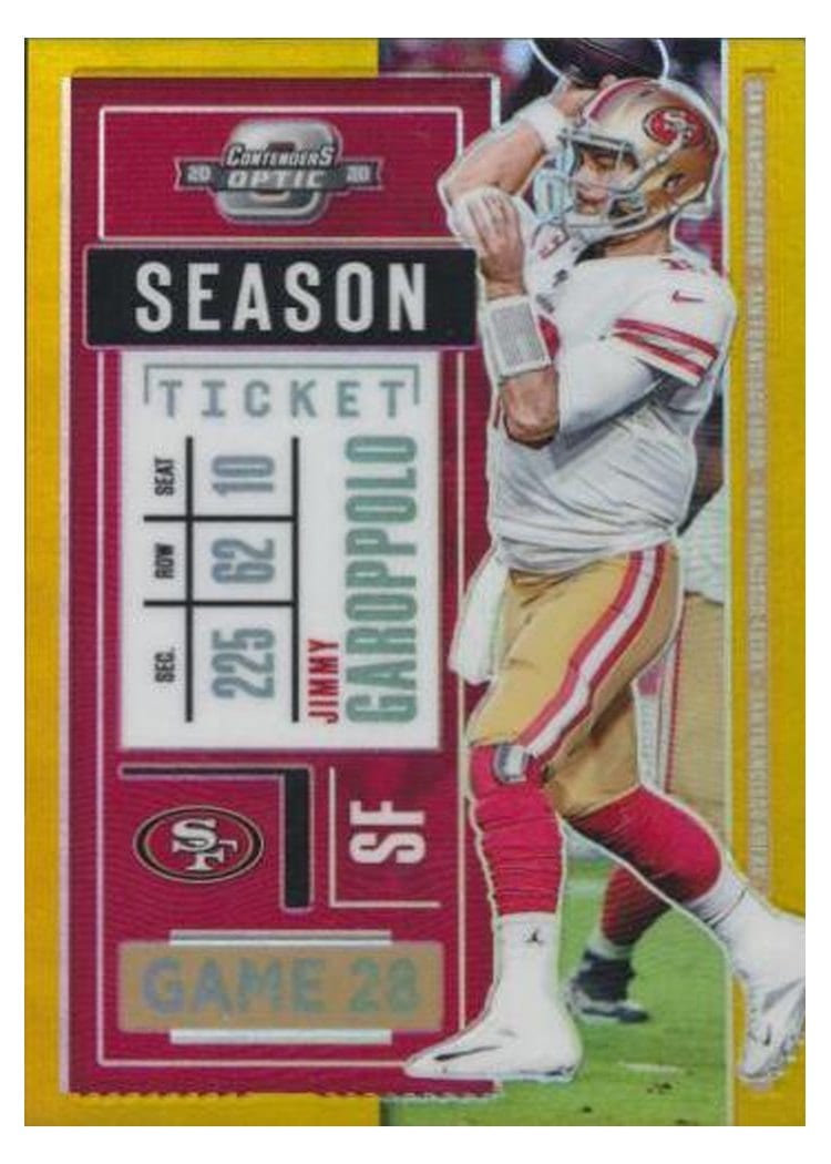 2020 Panini Contenders Optic Base Set Jimmy Garoppolo #50 card